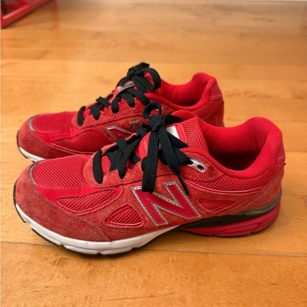 New Balance Red and Black Sneakers